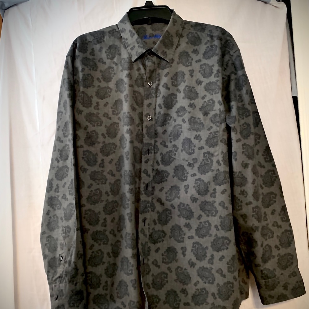 Mens Tasso Elba Paisley Shirt XXL...